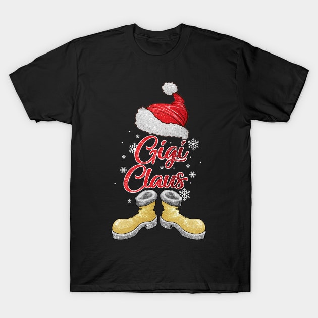 Santa Gigi Claus Merry Christmas Matching Family Group T-Shirt by Terryeare